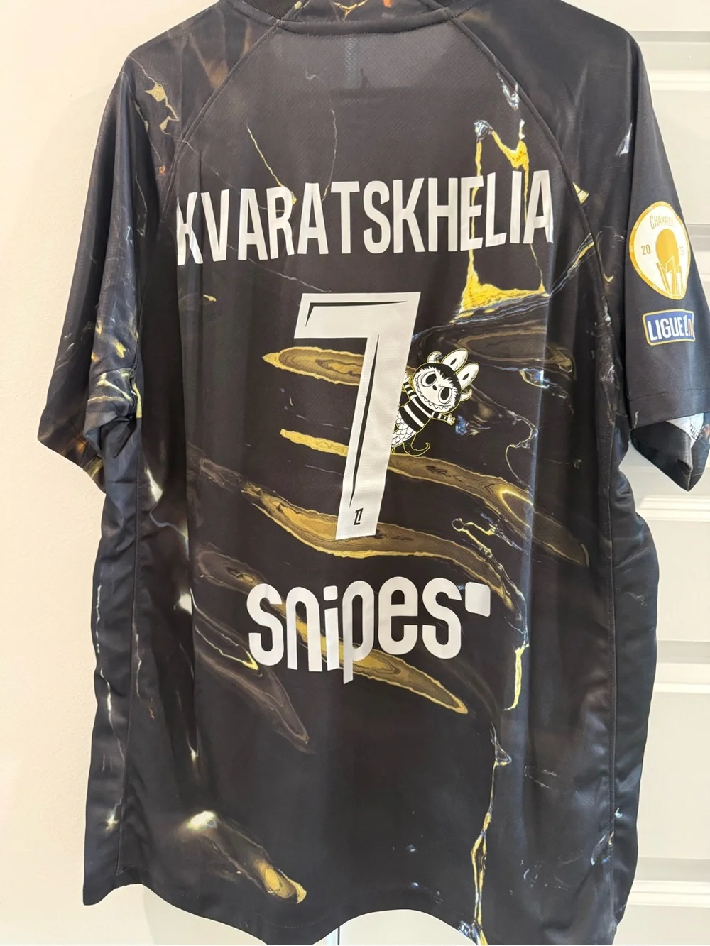 25-26 PSG Jordan Night Edition Kvaratskhelia Labubu Print Fans Soccer jersey XXL